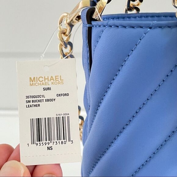 Michael Kors Suri Quilted Bucket Crossbody Bag New With Tags - Picture 9 of 10